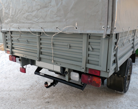 Фаркоп UAZ-09 для УАЗ Cargo / Profi 2011- / 2017-, Автос, нагрузка 1500/75 кг. БЕЗ подрезки бампера от магазина ФаркопРос